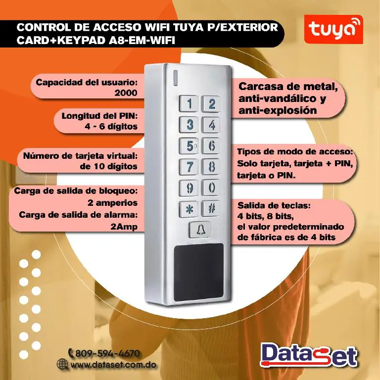 CONTROL DE ACCESO WIFI TUYA A8-EM-WIFI Foto 7249186-1.jpg
