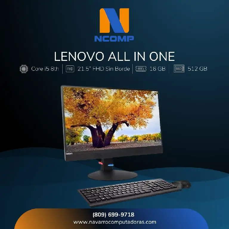 COMPUTADORA LENOVO ALL IN ONE CORE i5 DE 8VA GENERACION MEMORIA 16GB D Foto 7249966-2.jpg