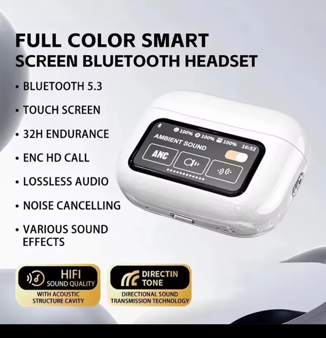 auriculares inalámbricos Bluetooth ACN con pantalla táctil  Foto 7250519-5.jpg
