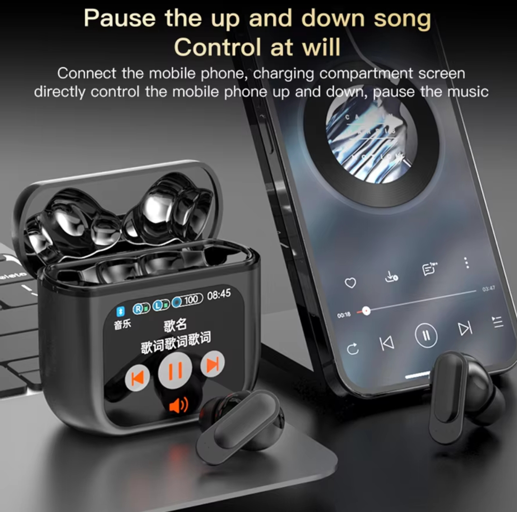 auriculares inalámbricos Bluetooth ACN con pantalla táctil  Foto 7250525-5.jpg