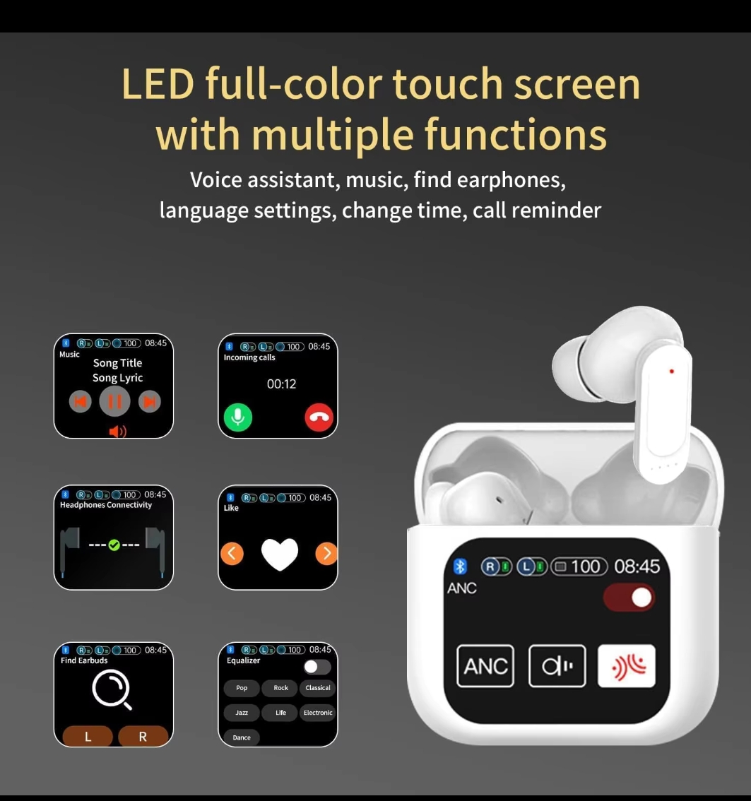 auriculares inalámbricos Bluetooth ACN con pantalla táctil  Foto 7250525-6.jpg