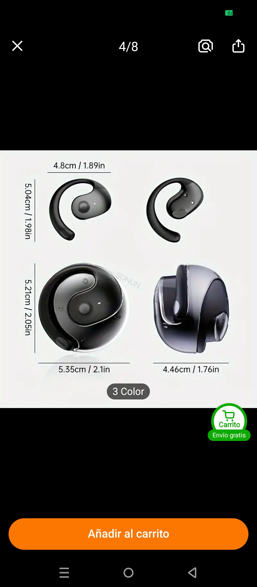 Auriculares inalámbricos Bluetooth  Foto 7250531-2.jpg