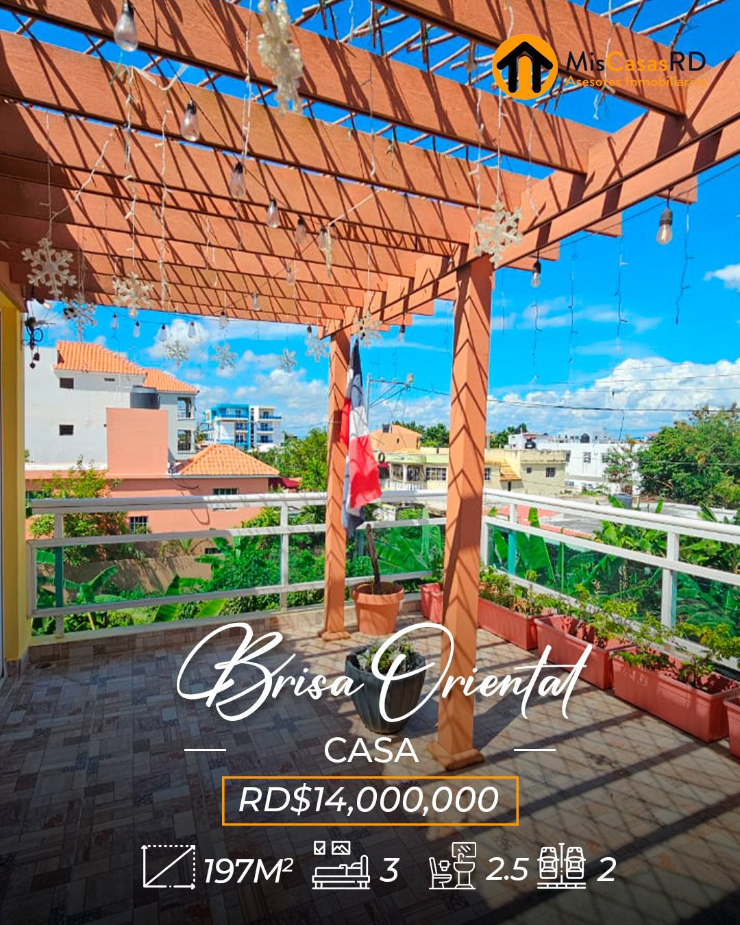Casa en venta en Urb. Brisa Oriental de 3 niveles en Santo Domingo Est Foto 7251648-3.jpg
