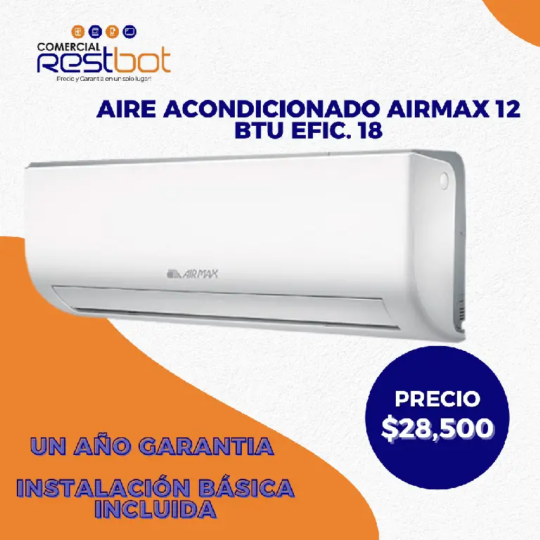 AIRE ACONDICIONADO AIRMAX 12 BTU EFIC. 18 Foto 7251836-1.jpg
