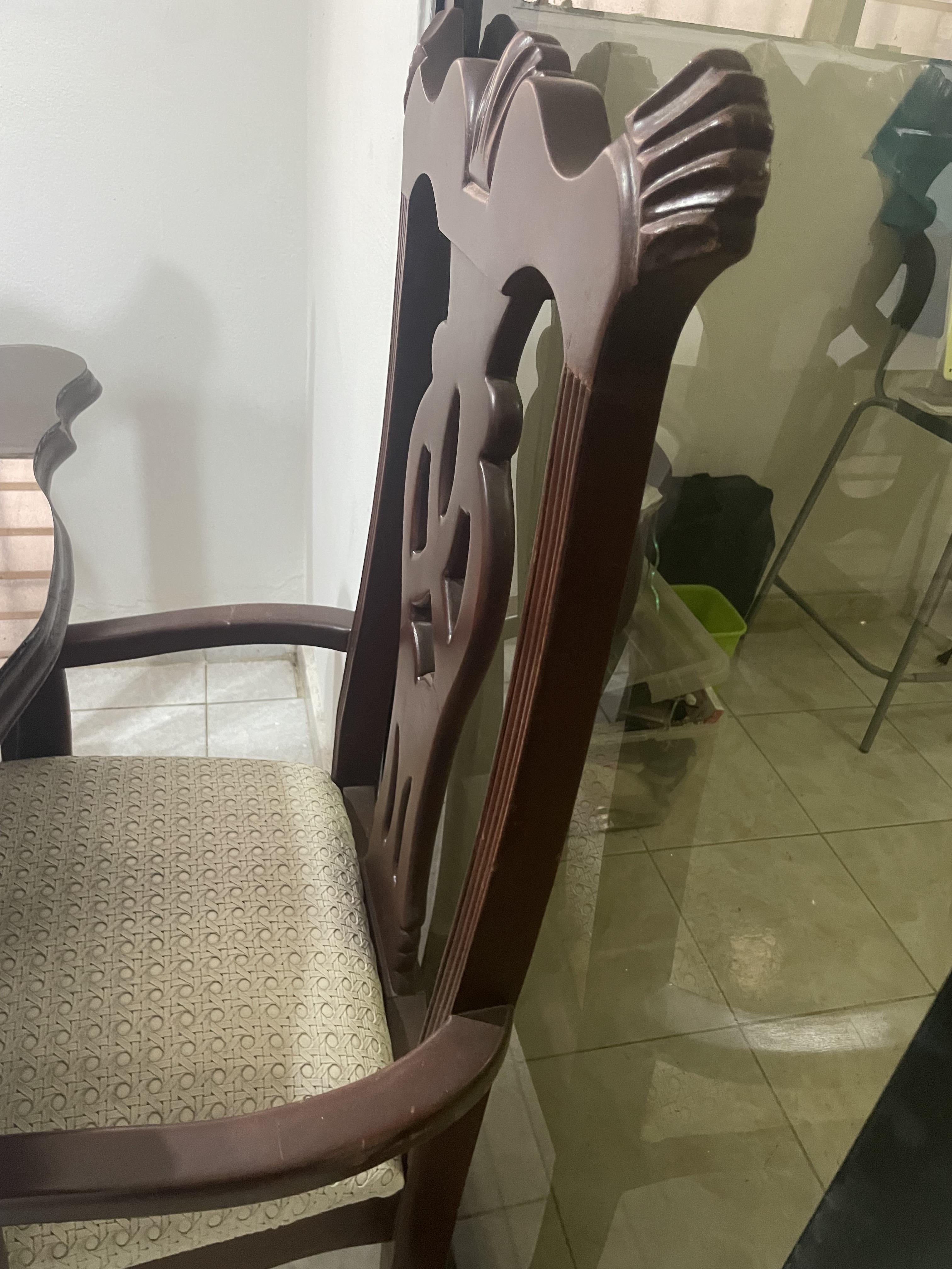Comedor en caoba Luis xv  6 sillas .  Foto 7252050-2.jpg