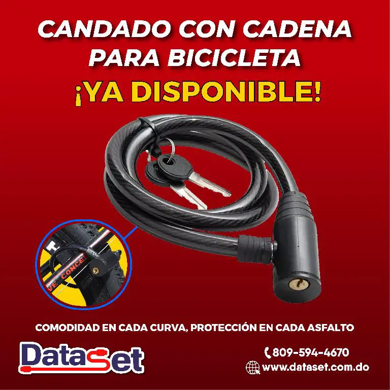 CANDADO CON CADENA PARA BICICLETA Foto 7252105-1.jpg