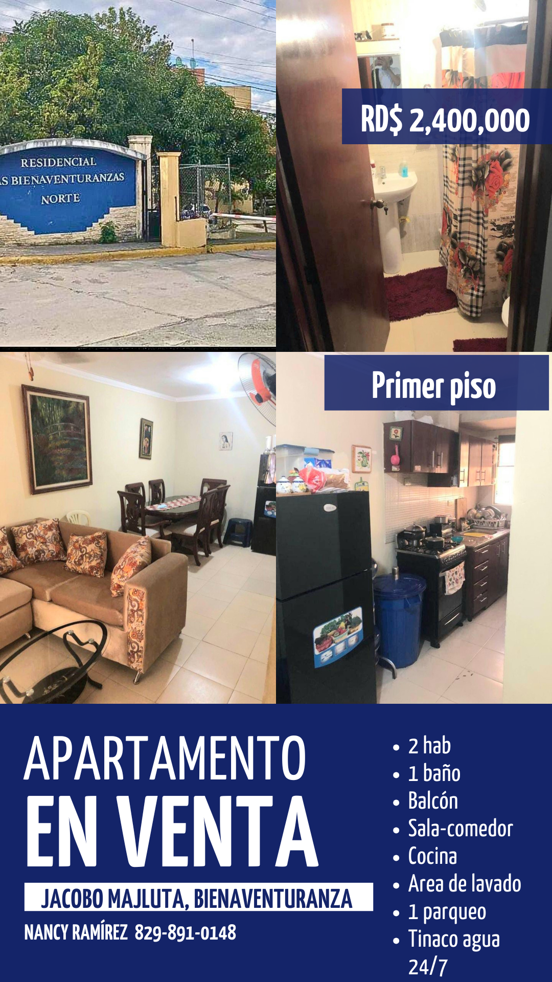 OPORTUNIDAD ÚNICA! Apartamento en Venta residencial Bienaventuranza 2h Foto 7253140-2.jpg