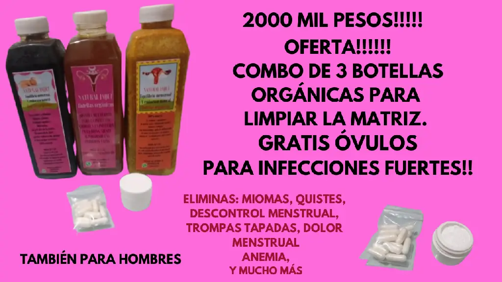 BOTELLAS ORGÁNICAS PARA QUISTES Y MIOMAS INFECCIONES VAGINALES Foto 7254676-1.jpg