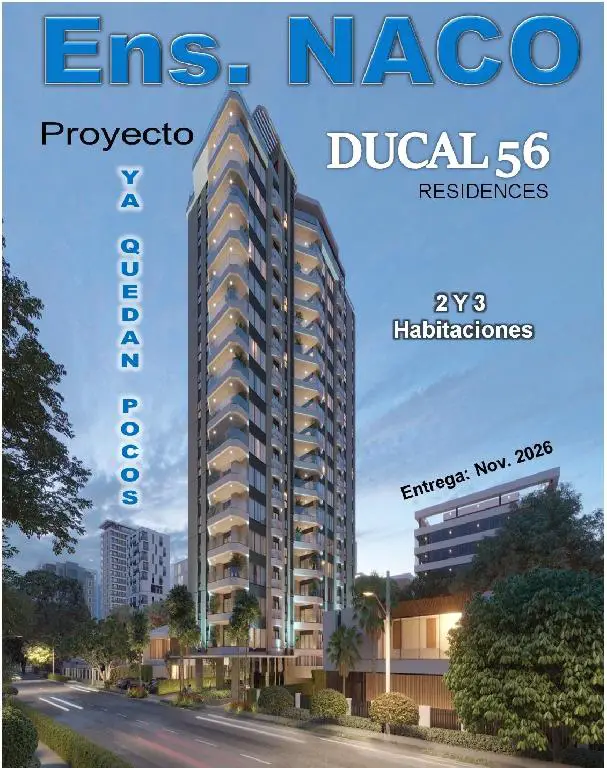 Exclusiva Torre de Apartamentos en NACO de 2 y 3 Habs. TORRE DUCAL 56… Foto 7254795-1.jpg