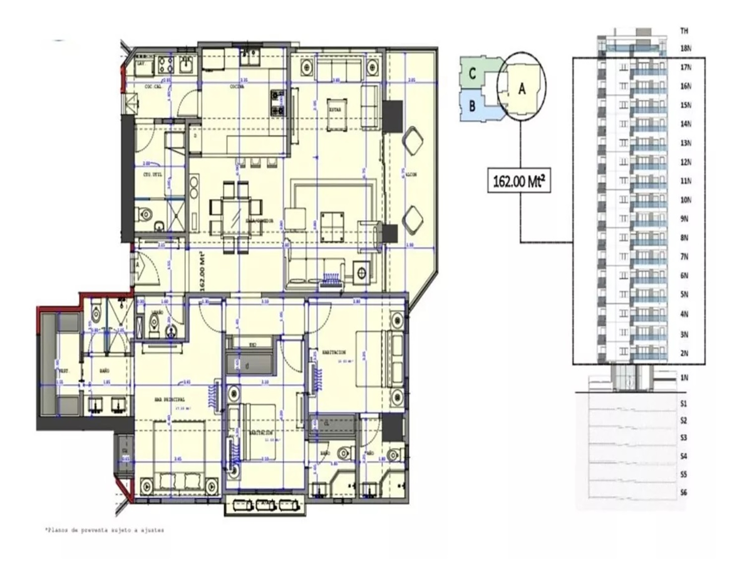 Exclusiva Torre de Apartamentos en NACO de 2 y 3 Habs. TORRE DUCAL 56… Foto 7254795-12.jpg