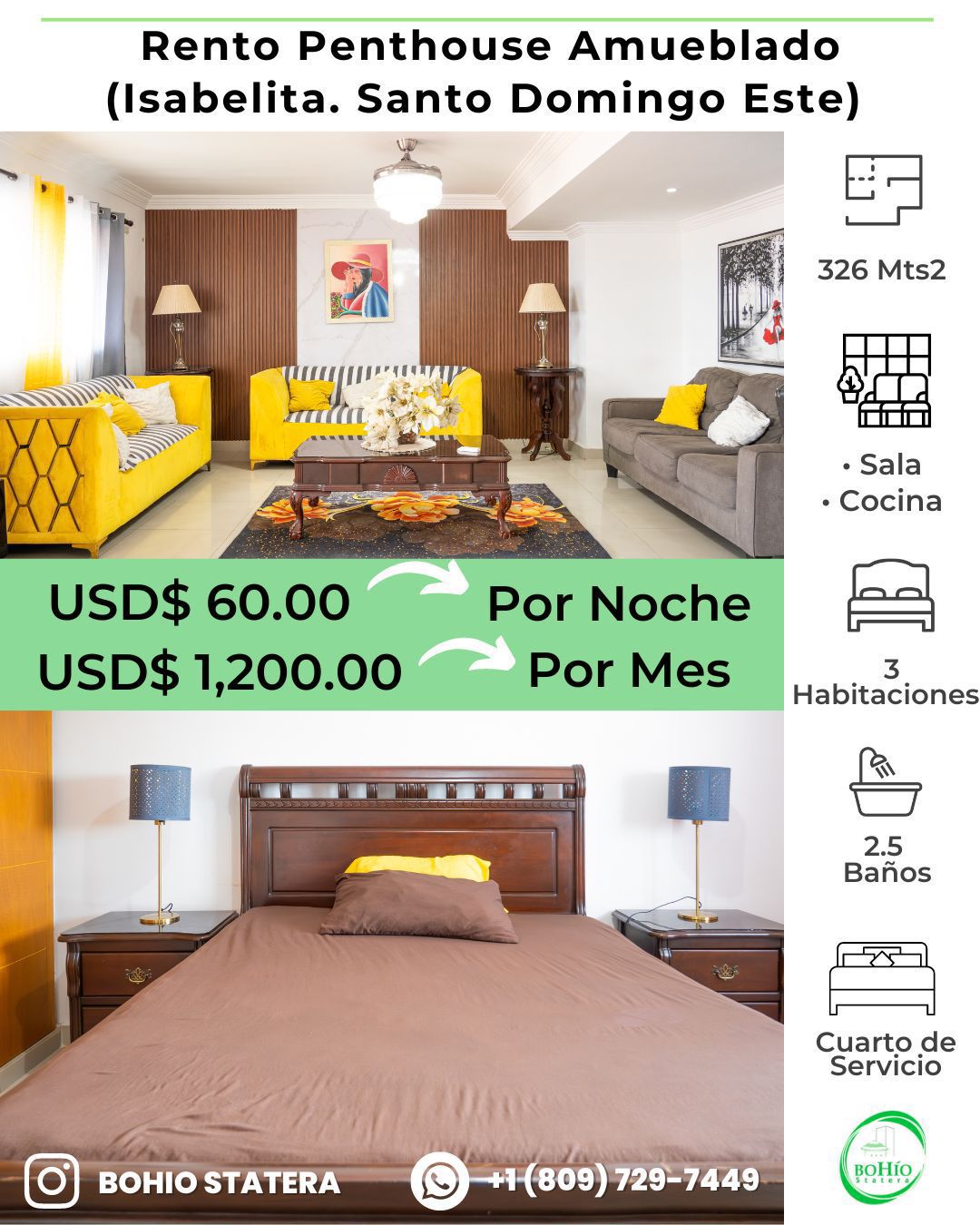 Rento apartamento amueblado en la Isabelita por temporada Foto 7254944-1.jpg