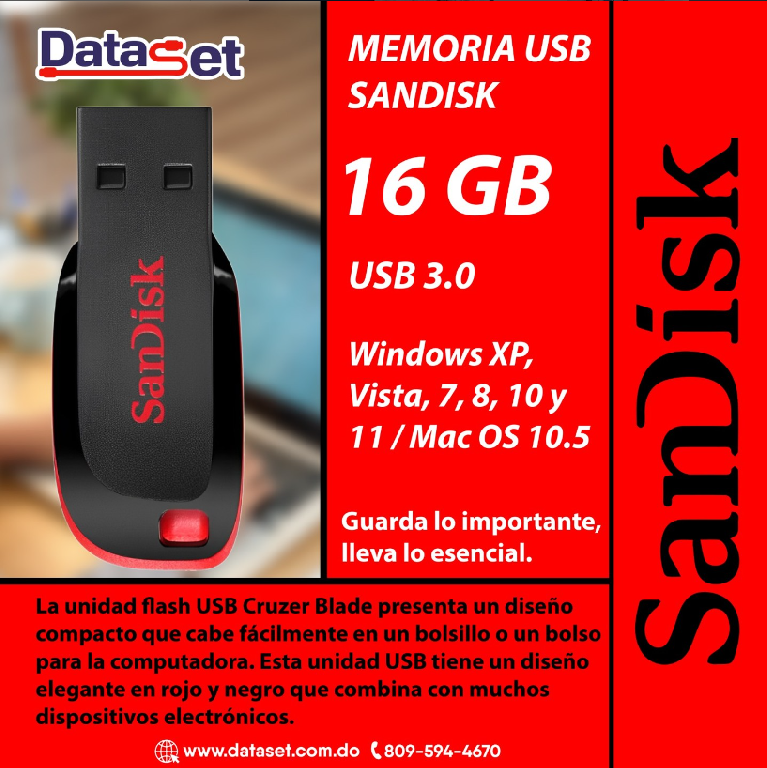 Memoria USB SanDisk 16 GB Foto 7255001-1.jpg