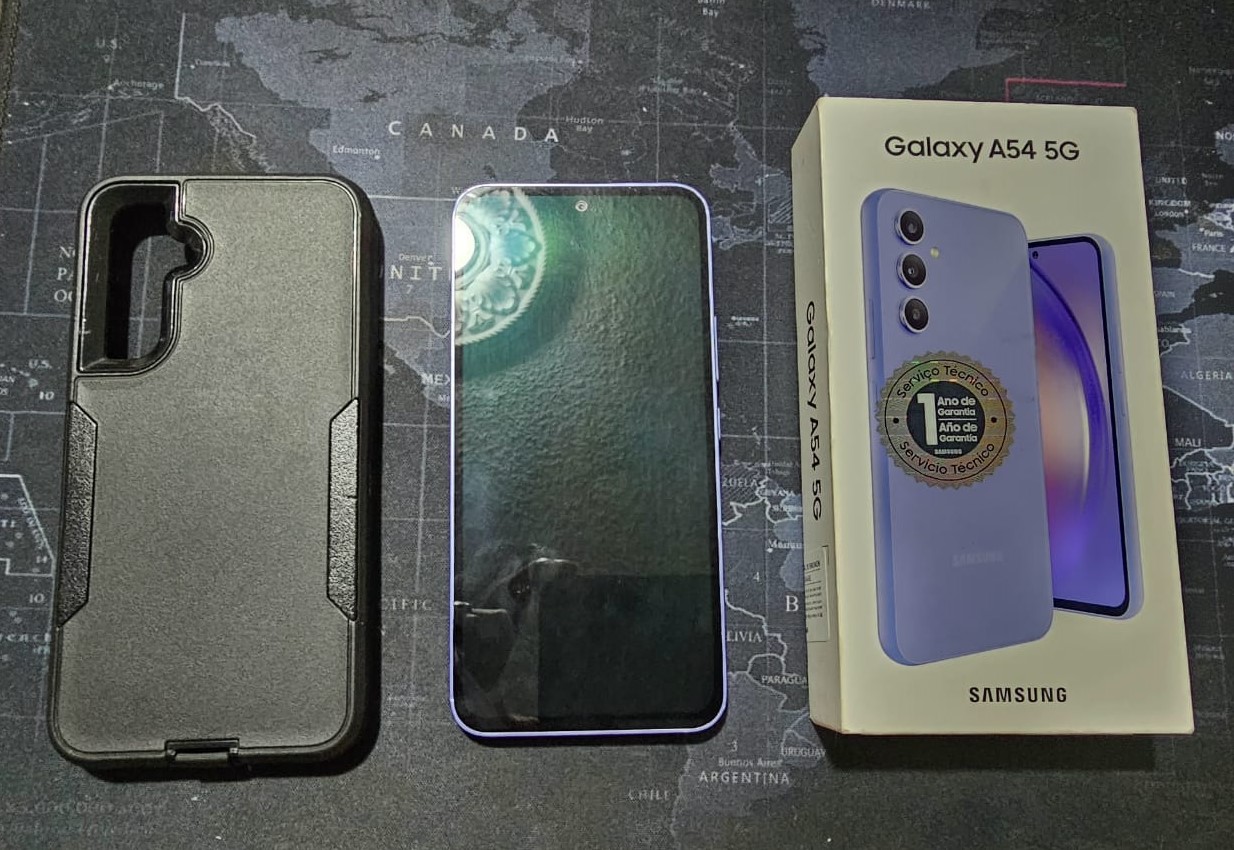 SAMSUNG A54 5G DE 128GB SEMI NUEVO CON CAJA CABLE Y COVER. Foto 7256240-4.jpg