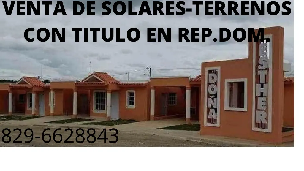 vendo solar con titulo en residencial doña esther en santo domingo Foto 7256926-2.jpg