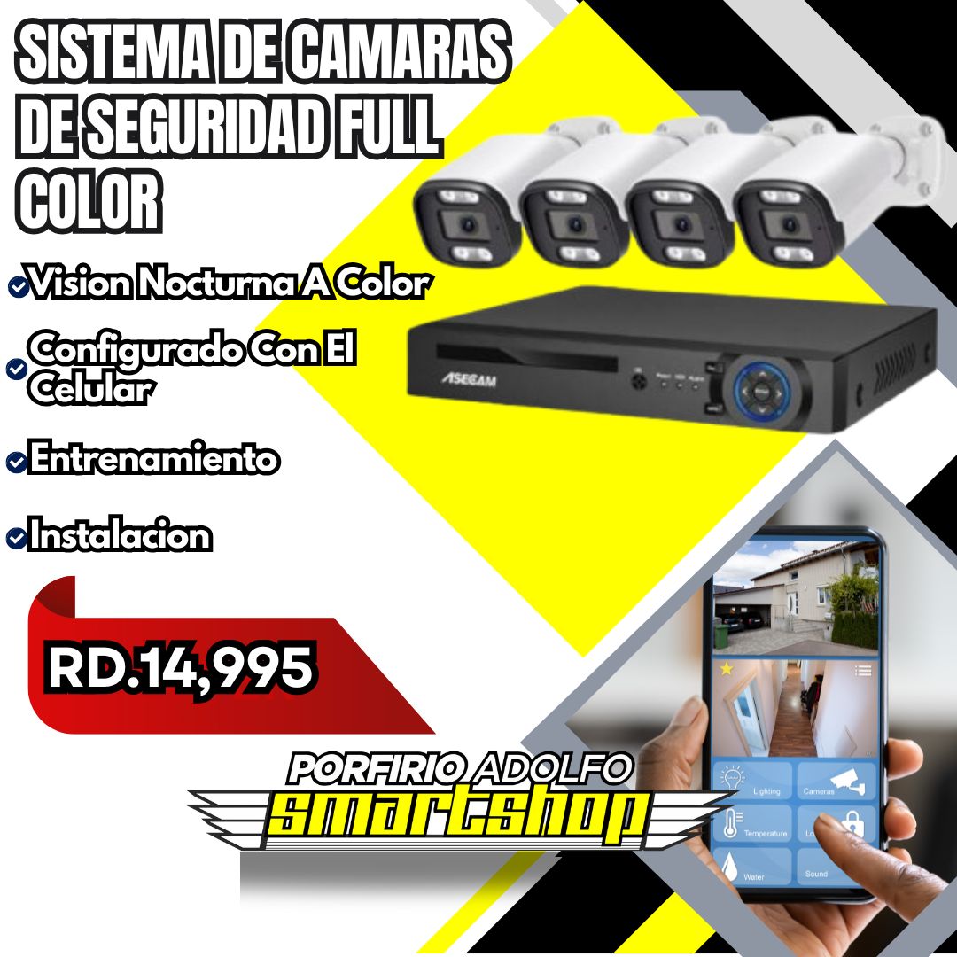 Sistema De 4 Camaras Con Sensores De Movimientos Y Vision Nocturna A C Foto 7257861-1.jpg