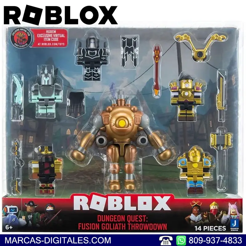 Roblox Action Collection - Dungeon Quest Fusion Goliath Throwdown Play Foto 7258335-2.jpg
