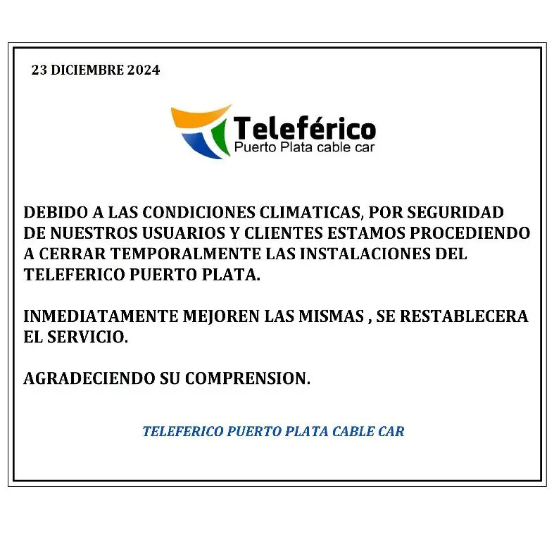 Comunicado Teleferico Puerto Plata Foto 7259472-1.jpg