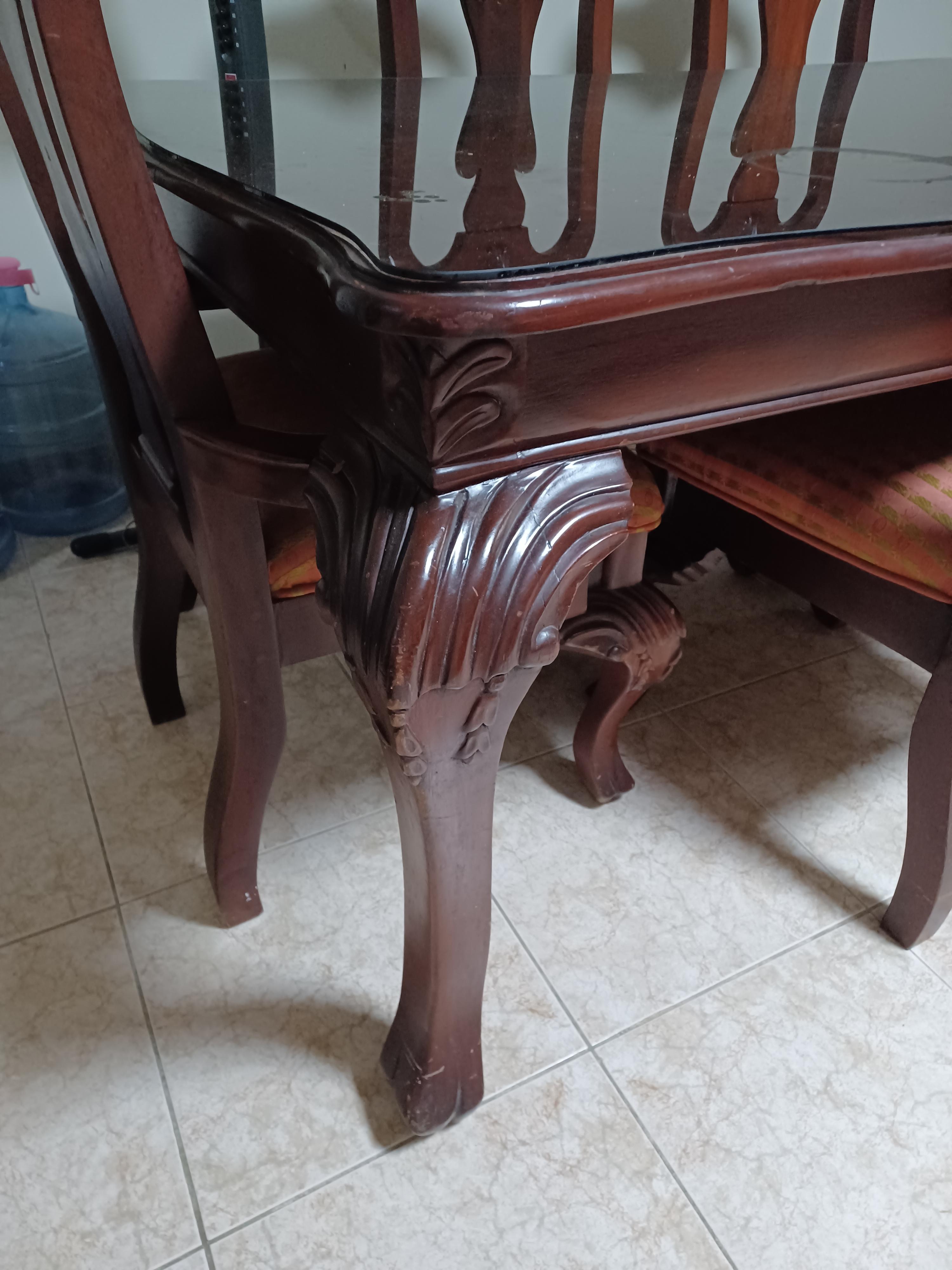 Juego de Comedor de caoba clásico Foto 7261086-3.jpg