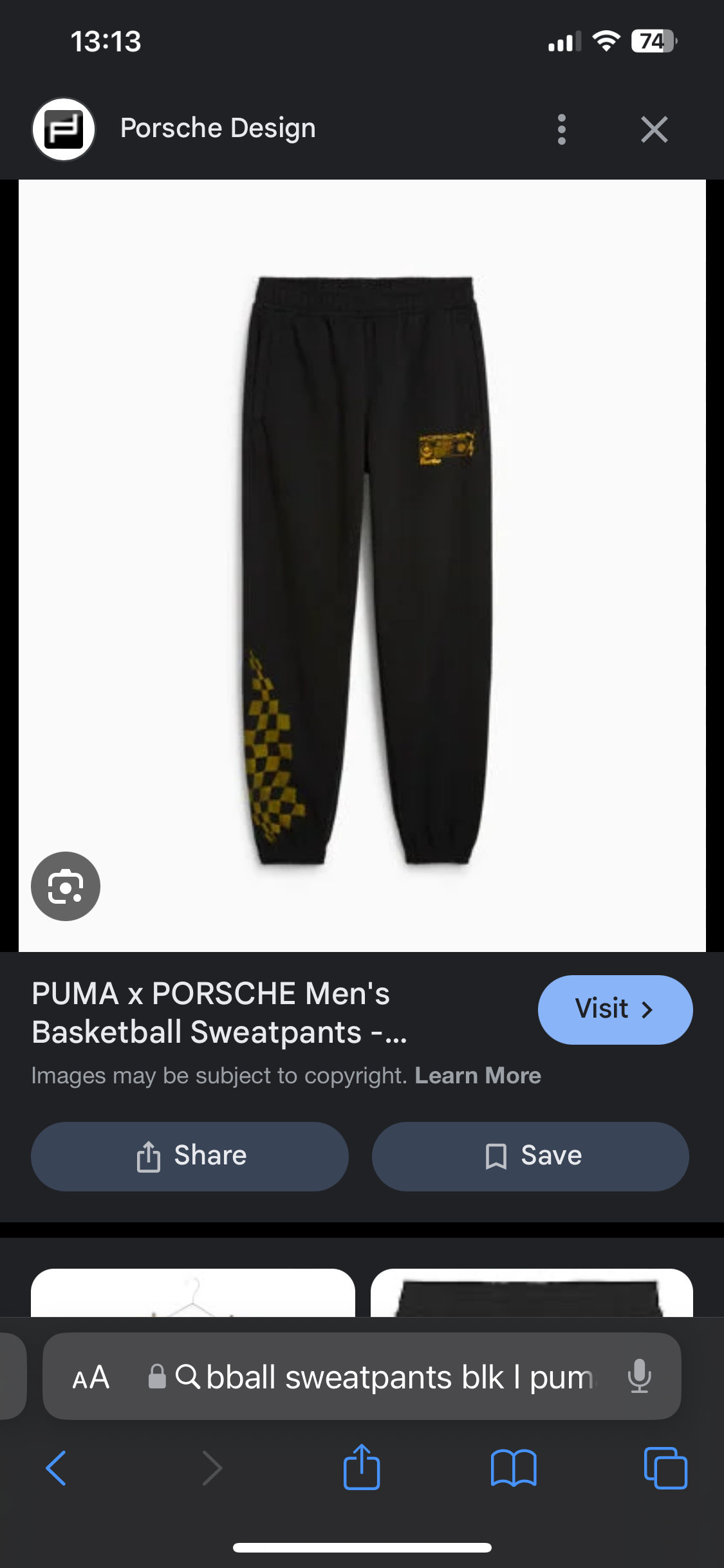 Pantalon Largo Corto y T-Shirt Puma Porsche Foto 7261890-4.jpg