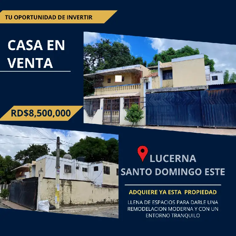 CASA EN VENTA EN LUCERNA SANTO DOMINGO ESTE  CON 413 MTS Foto 7262837-1.jpg