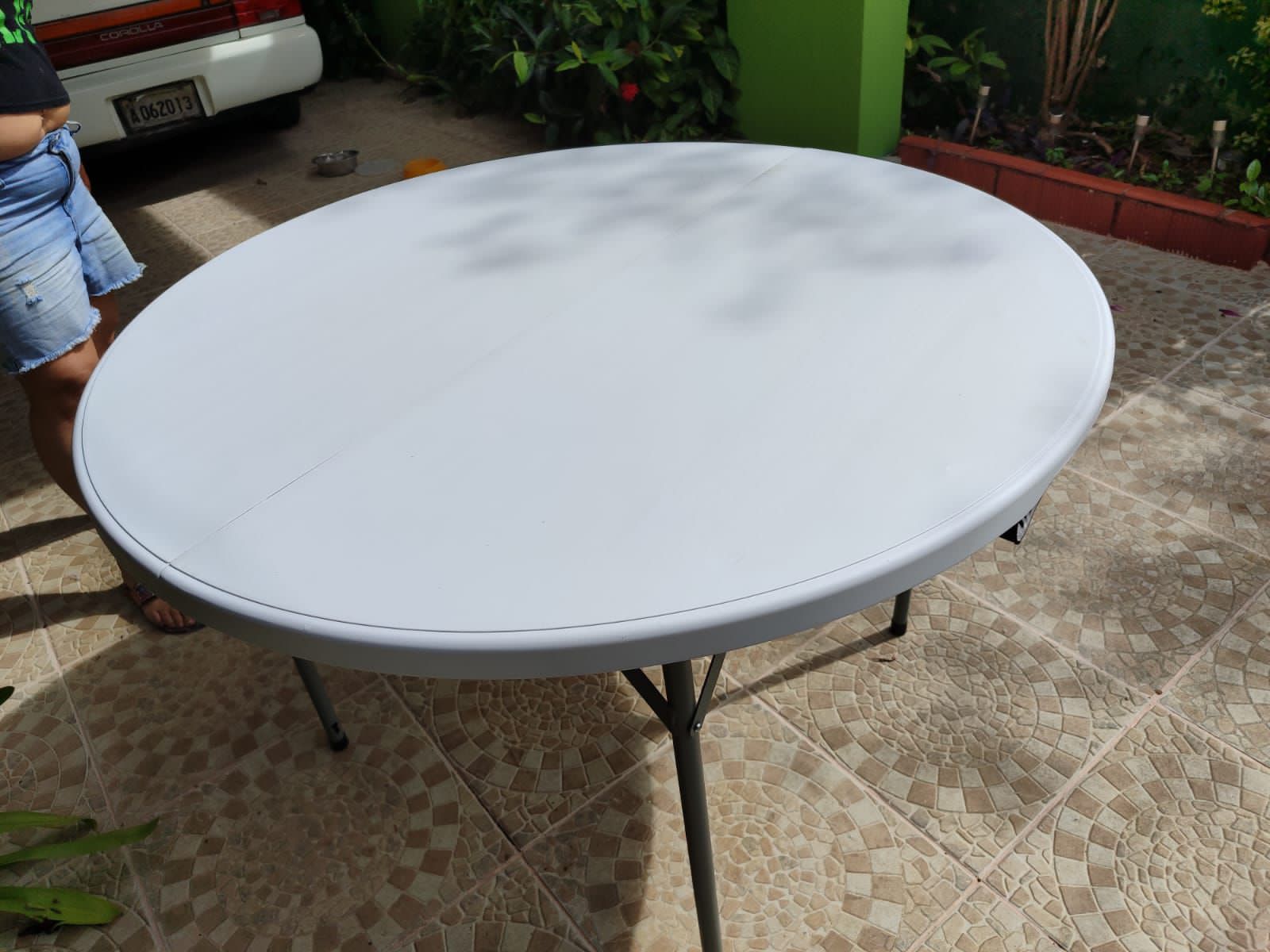 Mesa plegable redonda 120cm Foto 7263318-3.jpg