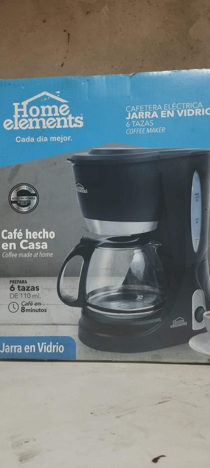Cafetera de 6 Tazas Home Elements  Foto 7263822-1.jpg