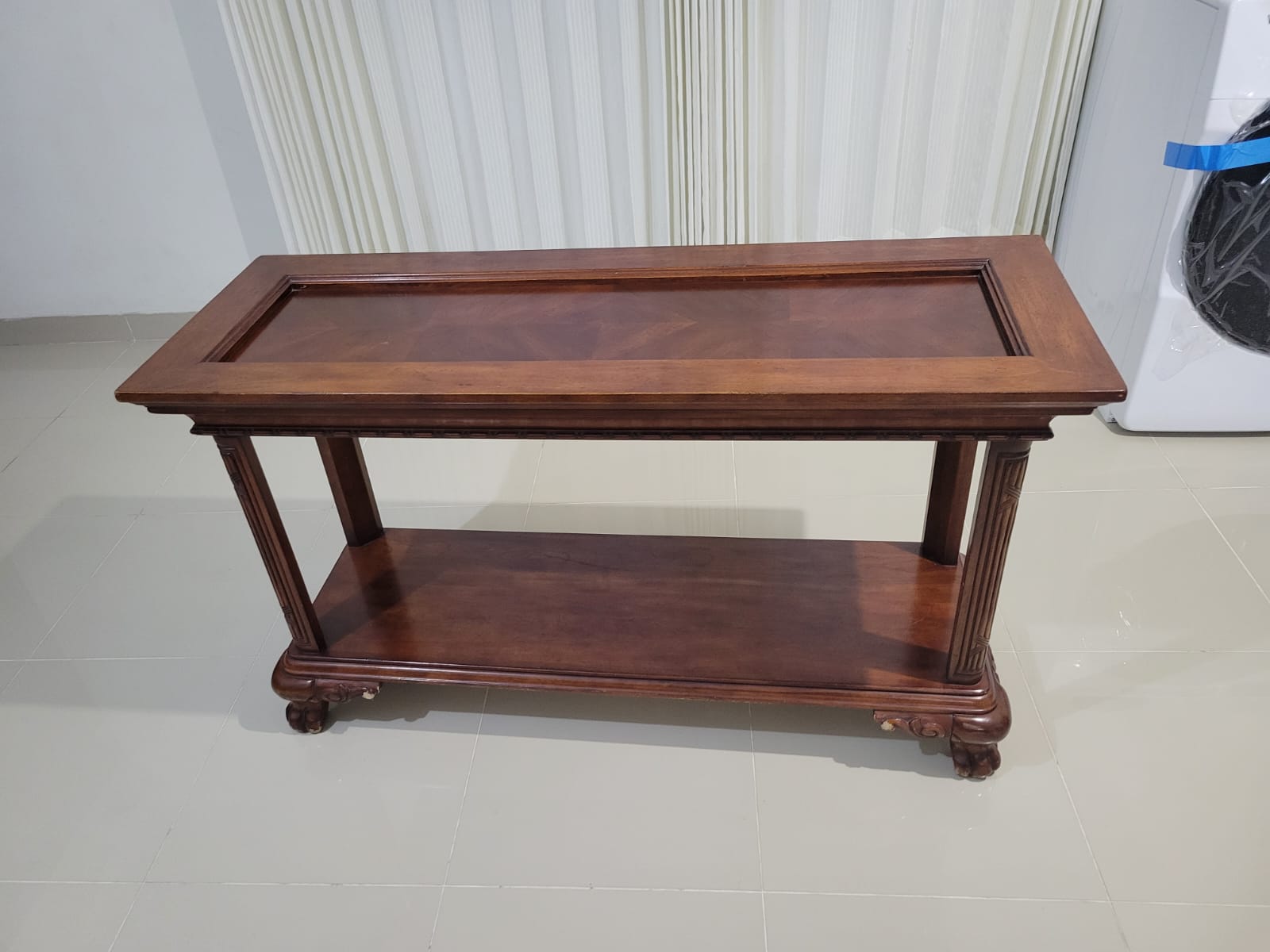 Mesa Parson madera maciza color caoba Foto 7263947-2.jpg