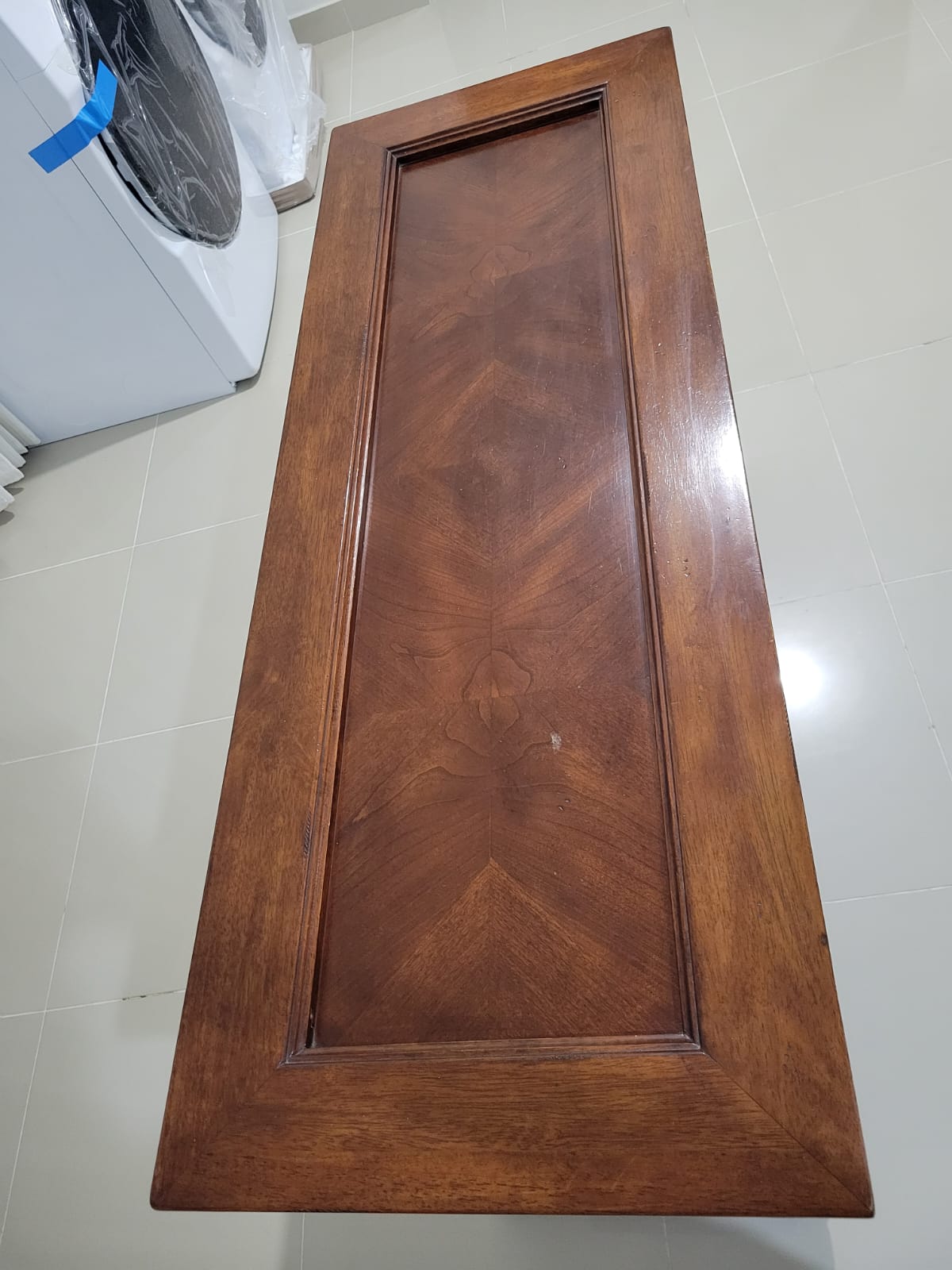 Mesa Parson madera maciza color caoba Foto 7263947-3.jpg