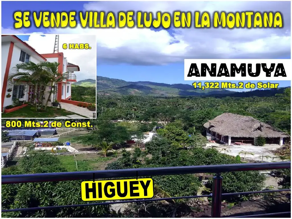 VILLA DE LUJO  AMUEBLADA 2 NIVELES EN LA MONTAÑA DE  ANAMUYA HIGUEY 80 Foto 7264857-1.jpg