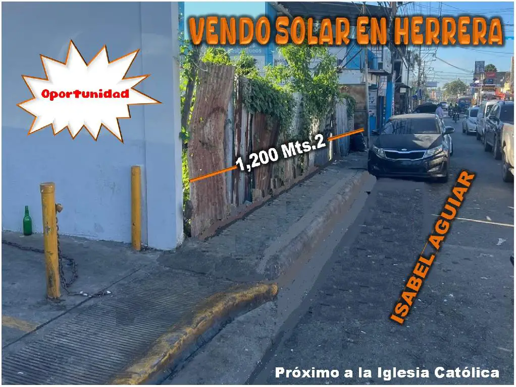 VENDO UN SOLAR DE 1200 MTS.2 EN HERRERA LA MISMA ISABEL AGUIAR PROX. A Foto 7264868-1.jpg