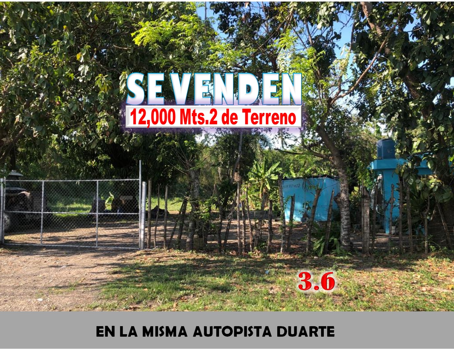 VENDO 12000 Mts.2 de Terreno en la MISMA AUTOPISTA DUARTE Km 18 OPORTU Foto 7264870-4.jpg