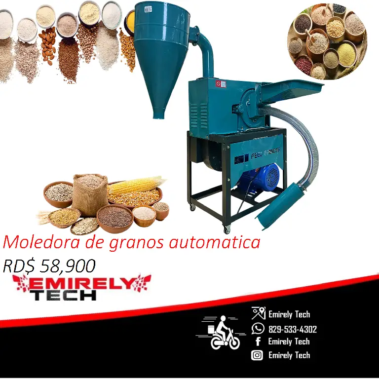 Moledora de granos secos automatica trituradora de industrial de maiz  Foto 7264952-1.jpg