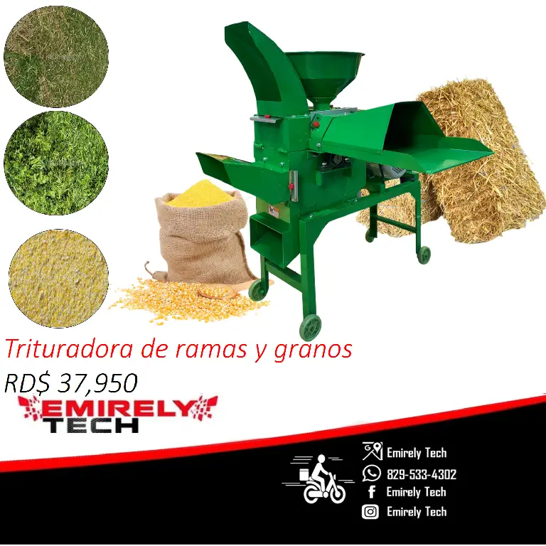 Trituradora de paja heno moledora de maiz granos 2 en 1 para alimentos Foto 7264956-1.jpg
