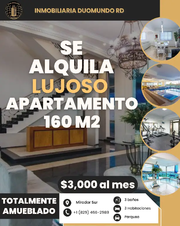 Alquilo apartamento de lujo Amueblado en Mirador Sur!  Foto 7264990-1.jpg