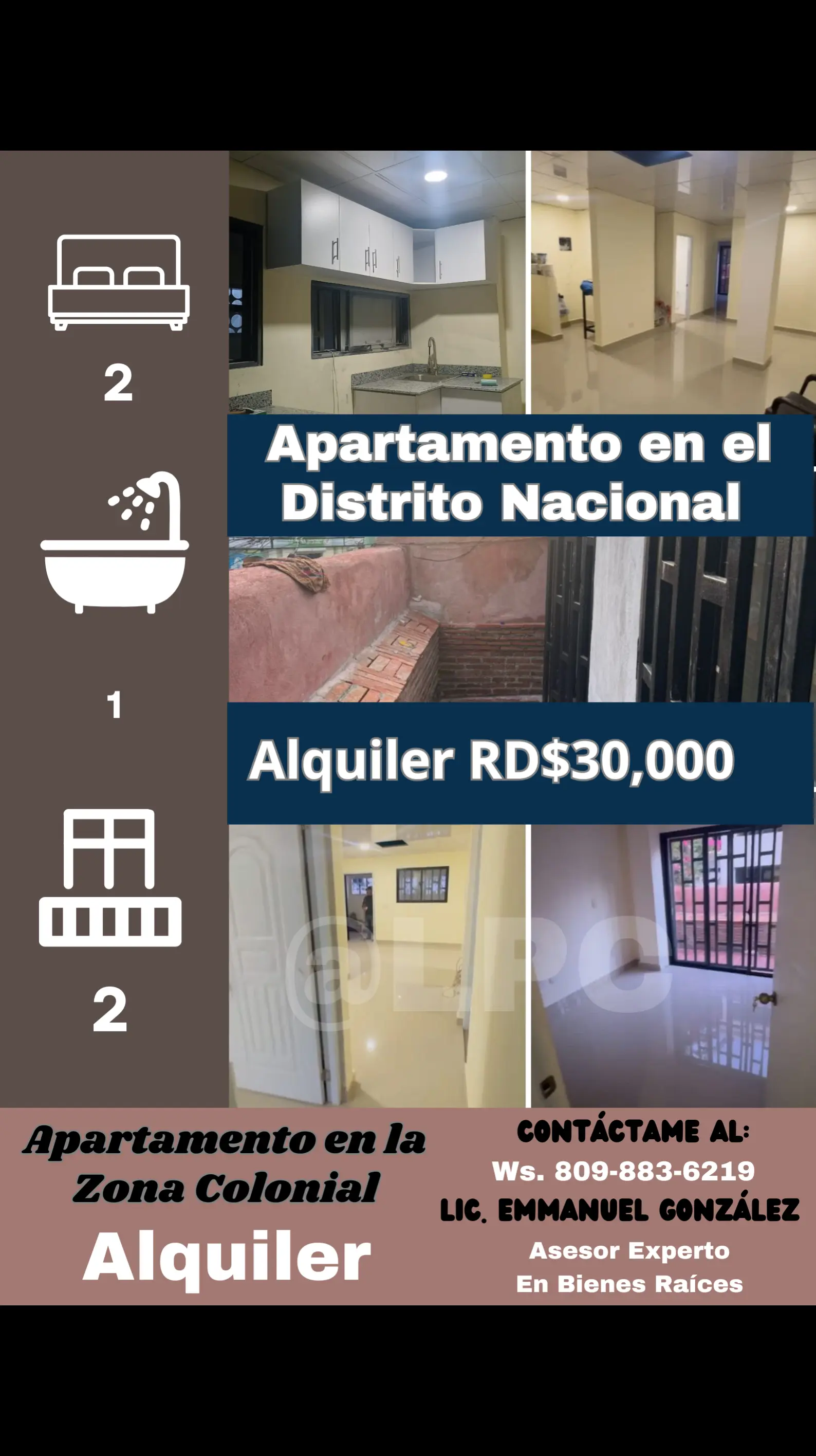 ????Alquiler de Apartamento en el Distrito nacional en la Zona Colonia Foto 7265202-1.jpg