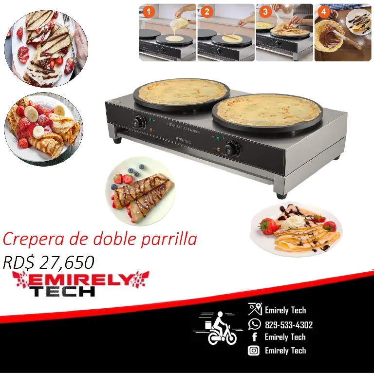 Crepera de doble parrilla para hacer crepe crep creps crepa Foto 7265243-1.jpg
