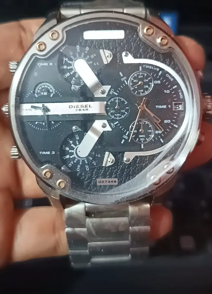 Diesel Reloj Plateado Mr.Daddy cuarzo acero inoxidable Nuevo Foto 7265331-1.jpg