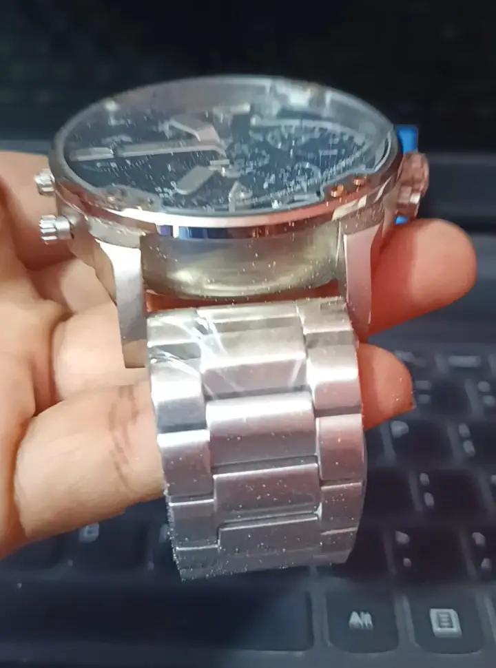 Diesel Reloj Plateado Mr.Daddy cuarzo acero inoxidable Nuevo Foto 7265331-4.jpg