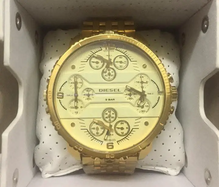Diesel Reloj Tono Dorado  Mr. Daddy cuarzo acero inoxidable Nuevo Foto 7265334-1.jpg