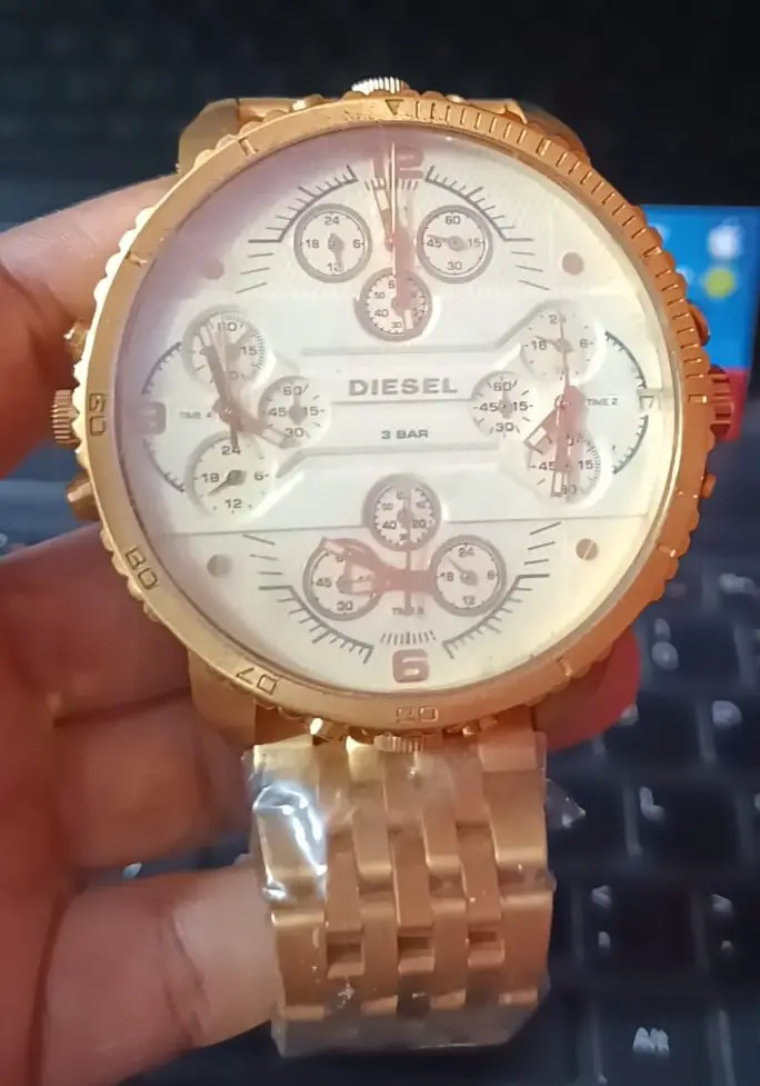 Diesel Reloj Tono Dorado  Mr. Daddy cuarzo acero inoxidable Nuevo Foto 7265334-2.jpg