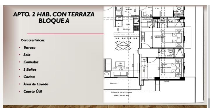 apartamento 105 m2 2 hab 3 ban 2 para proximo a la abrahan lincoln Foto 7265364-6.jpg