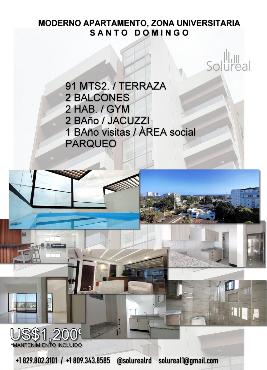 Moderno apartamento de 2 habitación en nueva torre Sto. Dgo. Foto 7265914-15.jpg