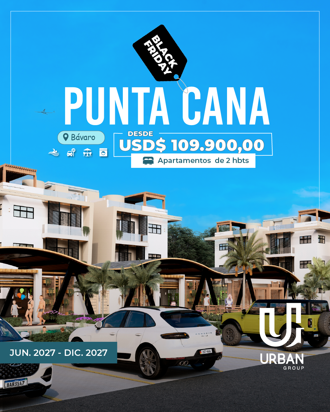 Apartamentos de 2 Habitaciones en Punta Cana Foto 7266471-2.jpg