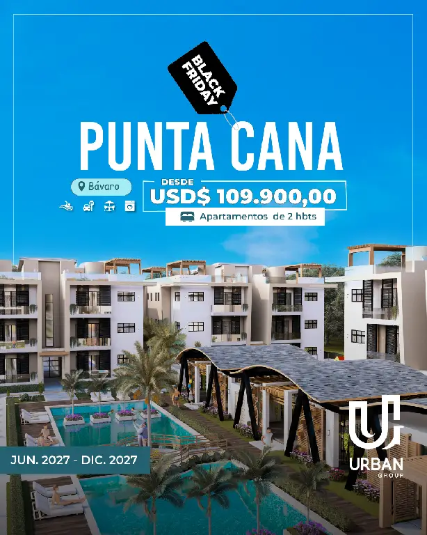 Apartamentos de 2 Habitaciones en Punta Cana Foto 7266471-3.jpg