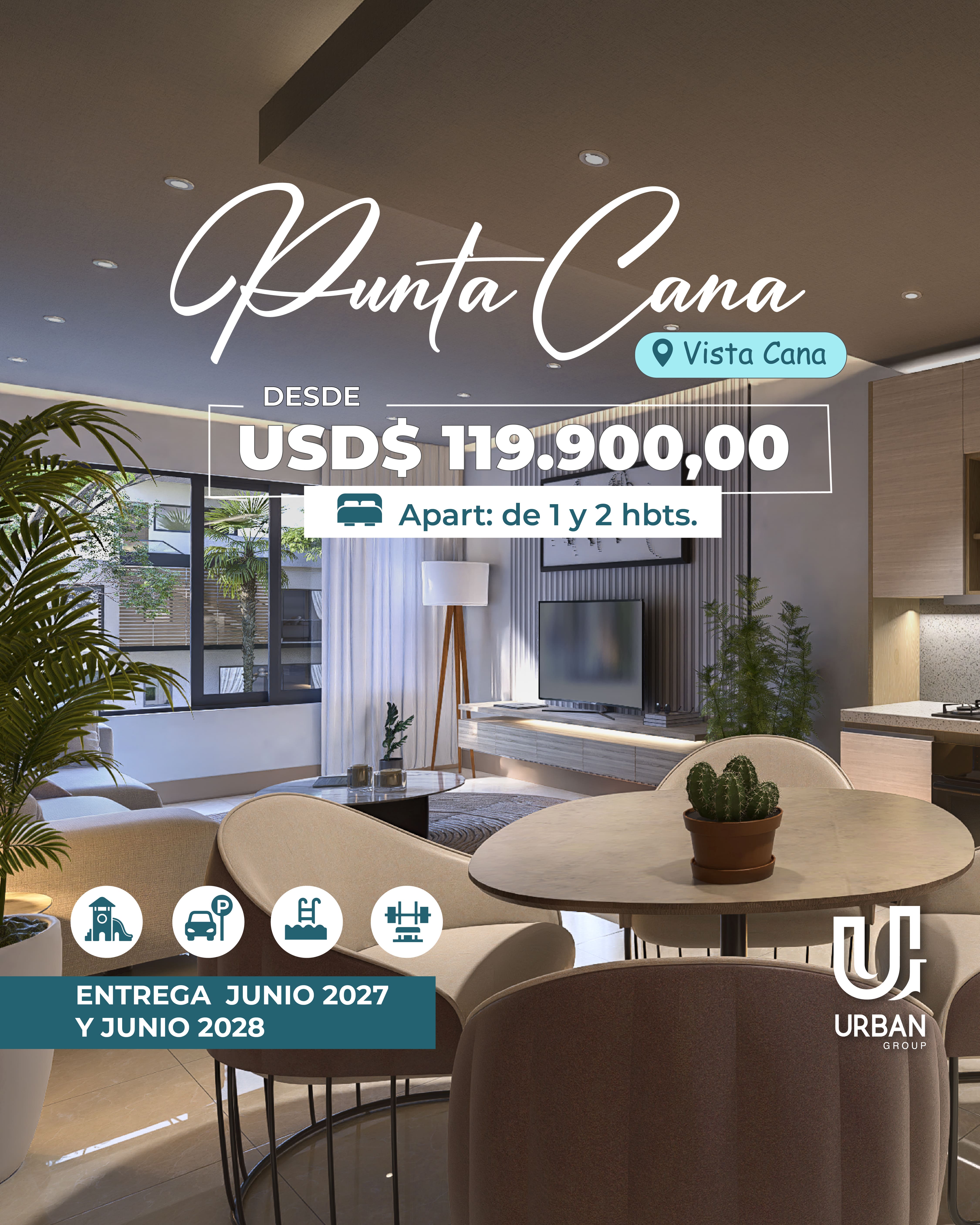 Apartamentos de 1  2 Habitaciones En Vistacana Punta Cana Foto 7266620-5.jpg