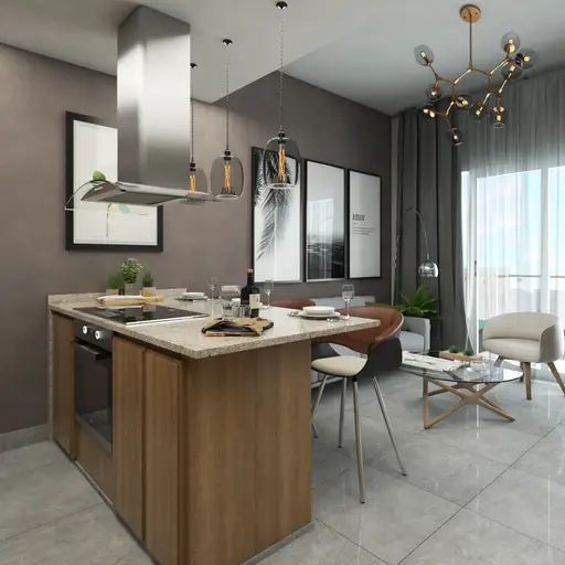 Vendo apartamento en el residencial SUN DISTRICT en PUNTA CANA Foto 7266722-5.jpg