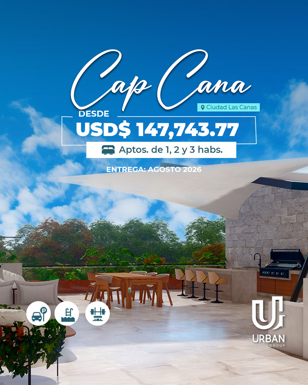 Apartamentos de 1 2  3 Habitaciones en Cap Cana Foto 7266751-2.jpg