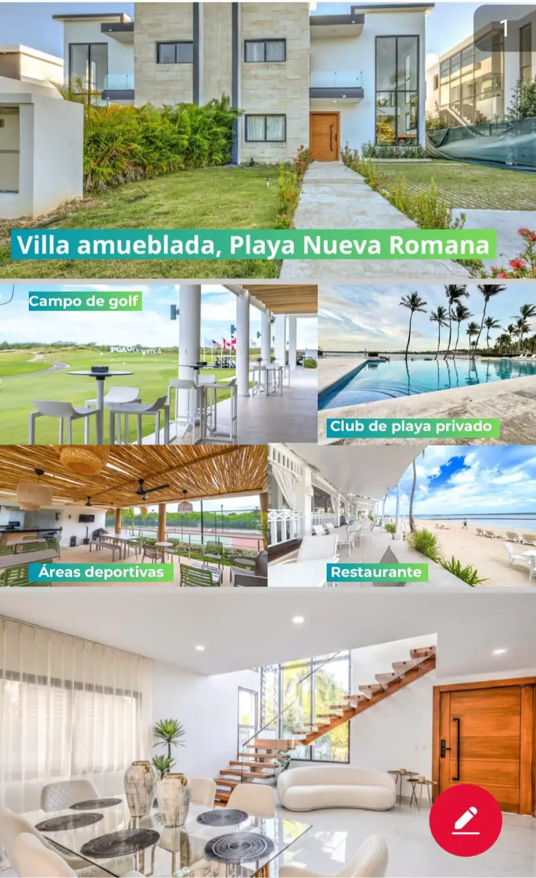 VILLA EN PLAYA NUEVA ROMANA TOTALMENTE AMUEBLADO  Foto 7267110-3.jpg