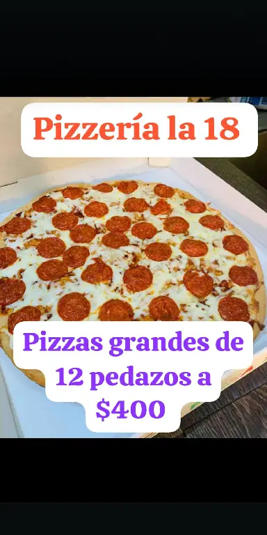 PIZZAS GRANDES DE 12 PEDAZOS A 400 Foto 7267267-1.jpg