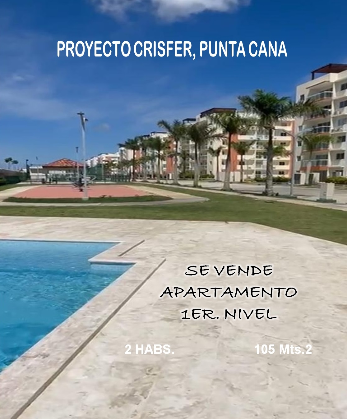 VENDO APTO 2 HABS. EN PUNTA CANA COMPLEJO EXCLUSIVO  CRISFER 1ER. NIVE Foto 7267603-5.jpg